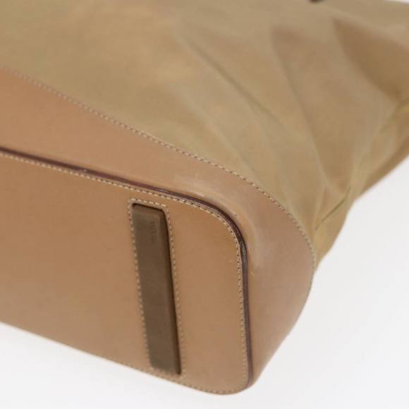 PRADA Tote Bag Nylon Beige Auth bs16845 - Picture 14 of 16